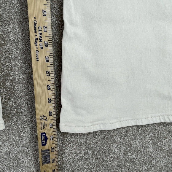 Free People NWT Cream Penny Pull On Wide Leg Jeans Womens 27 Mid Rise Stretch - Picture 8 of 11